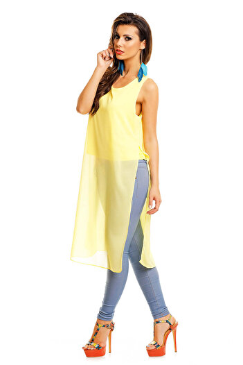WildFashion Casual blouse with side slits N576-9