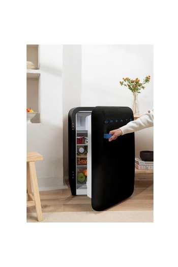 Create Retro mini fridge, CREATE, 107 liters, black/blue
