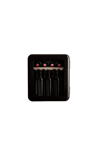 Create Retro wine cooler, 12 bottles, CREATE, black