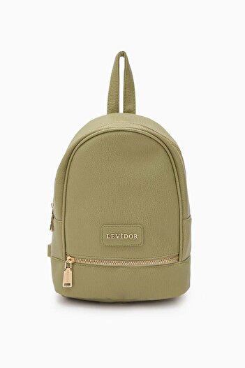 Levidor Green Zipper Detailed Shoulder Bag