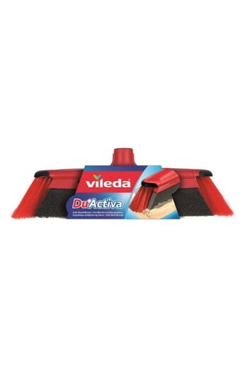 Vileda DuActiva Broom 09529, Brush and Sponge, Without Handle