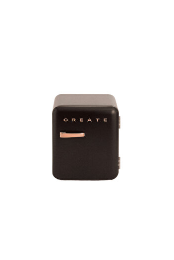 Create Retro minibar refrigerator, CREATE, 48 liters, black/rose gold