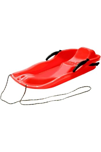Flippy Sled, Flippy, Plastic, +3 Years, 87 x 40 x 17.5 cm, with Brake and Rope, Red