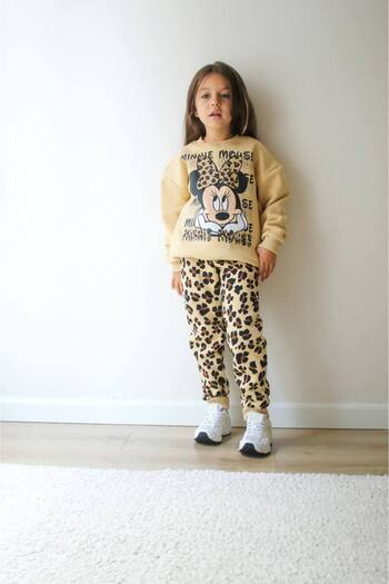 NURTOPU Girl's Outfit Set, Top and Bottom Set, 3-Thread Ribbed, Thick Inside, Winter Full Lycra Cotton Fabric, 100% Cotton.