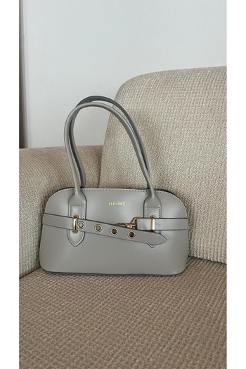 torime Women's Shoulder and Crossbody Bag with Belt Detail, Shoulder Bag with Bridge Detail