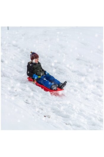 Flippy Sled, Flippy, Plastic, +3 Years, 87 x 40 x 17.5 cm, with Brake and Rope, Red