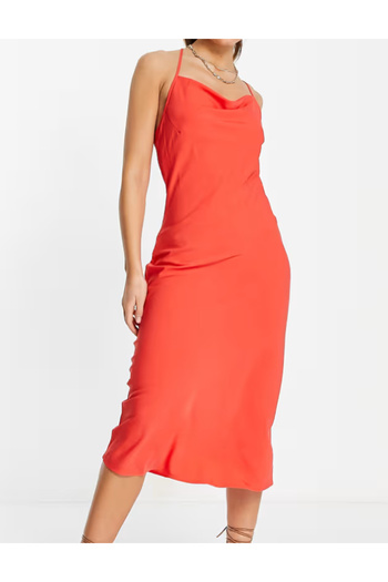 Vero Moda Vero Moda midi dress, red