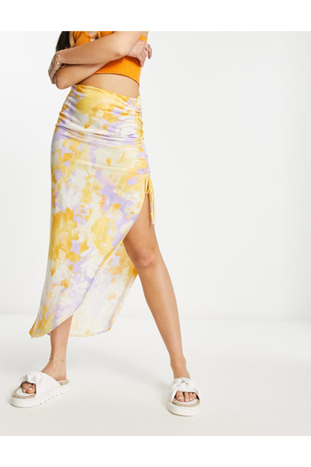 Stradivarius Stradivarius maxi skirt, mixed colors