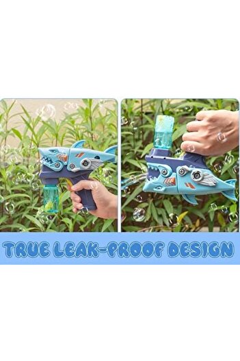 Generic Misco Toys Kids Bubble Gun – DIY Bubble Machine for Kids (Shark Edition)