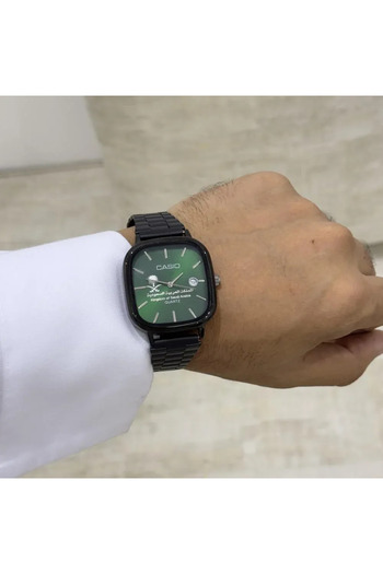 Casio Casio Saudi Arabia Watch Black with Green | Women's