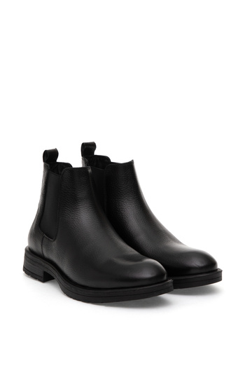 Pierre Cardin Siyah %100 Deri Kauçuk Taban Chelsea Bot 50318852-VR046