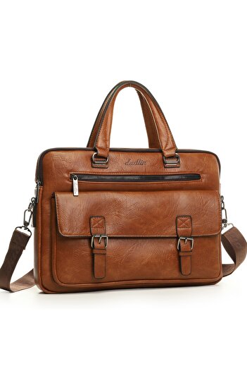 OEM Black eco-leather laptop bag