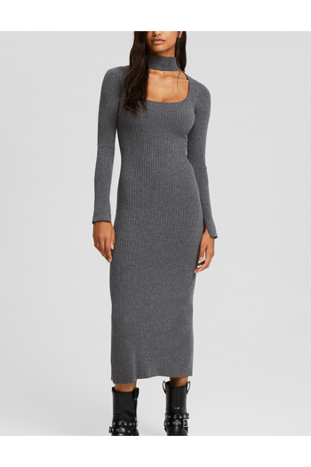 Bershka Bershka midi dress, gray