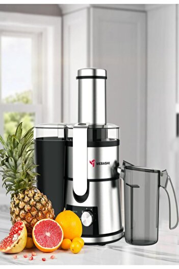 MEBASHI 4-in-1 Digital Juicer & Blender, 1.5 L Capacity, 800 W, Black Steel (ME-JB2011)