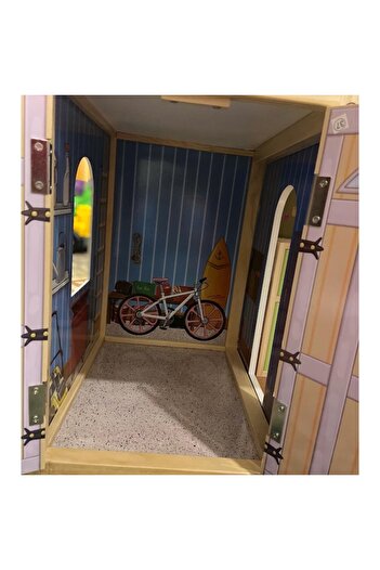 ideal STORE Luxury Wooden Doll House by - 4 Levels, 8 Spacious Rooms