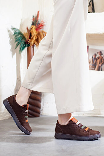 Adım Adım Mammamia Women's Genuine Leather Extra Comfortable Casual Shoes