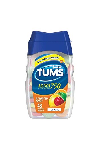 Tums Extra Strength 750mg 48 Chewable Tablets