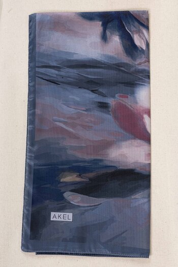 Akel Digital Crystal Patterned Scarf 95X95 – Pastel Pattern-6