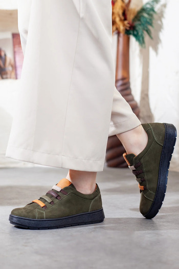 Adım Adım Mammamia Women's Genuine Leather Extra Comfortable Casual Shoes