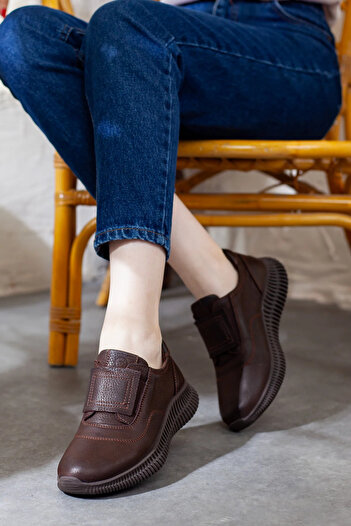 Adım Adım Mammamia Women's Genuine Leather Extra Comfortable Casual Shoes