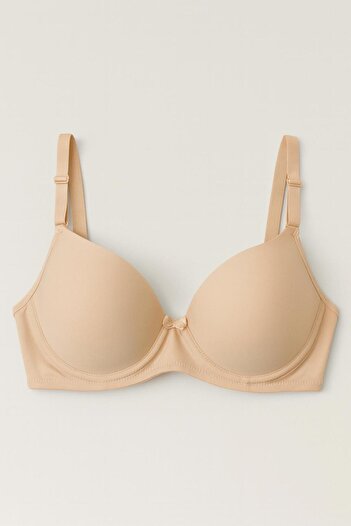 deniz iç giyim Women's Skin Color Empty Bra - Underwire Empty Bra