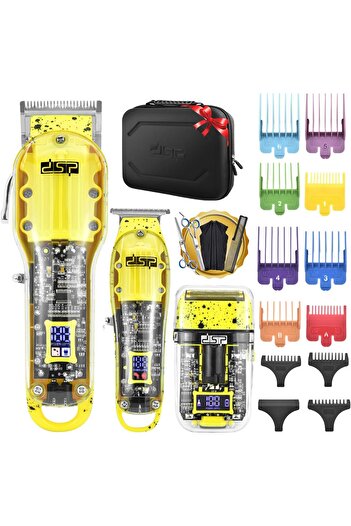 DSP Hair Clipper, Trimmer, Shaver Kits for Men Professional Barber Clipper and Trimmer Sets with Tra