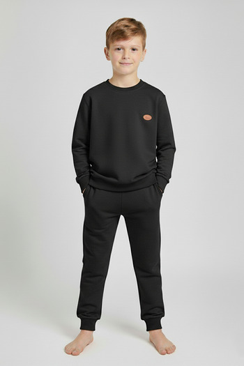 kinderos Crew Neck Boys' Tracksuit Set - 16004