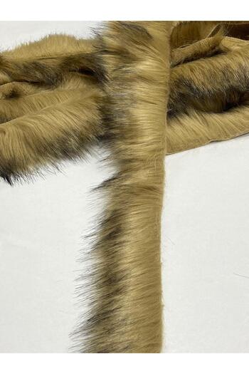 karantuhafiye Fur Strip / 3 cm / 1 Meter / Camel Hair with Greyish Tint