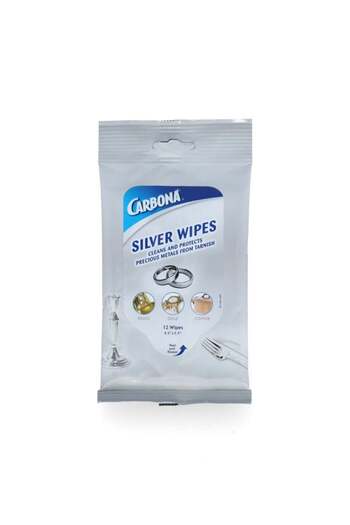 Carbona Silver Cleaning Wipes - 12 Pieces