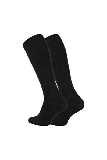 meristanbul Travel Socks, 39-42, 65% Cotton, Below the Knee, Black