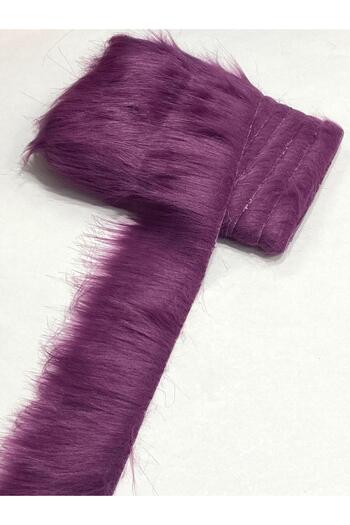 karantuhafiye Fur Ribbon / 5 cm / 1 Meter / Eggplant Purple