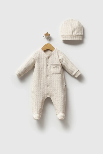 Tongs Baby Boy Renewall Jumpsuit Ecru Color Seasonal Jumpsuit