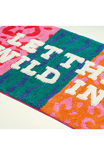 Zsa Zsa Zsu Punjab Tasseled Cotton 100% Cotton Bath Mat 60X90 cm Colorful