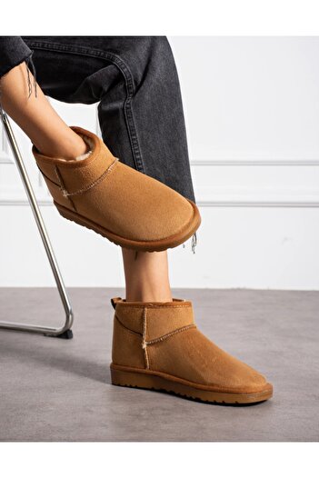 SNR Winter Thick Sole Furry Boots Women's Winter Fur Inside Boots Suede Outside Keeps Warm Uggb Model