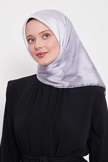 Levidor Grey Shadow Pattern Cool Scarf