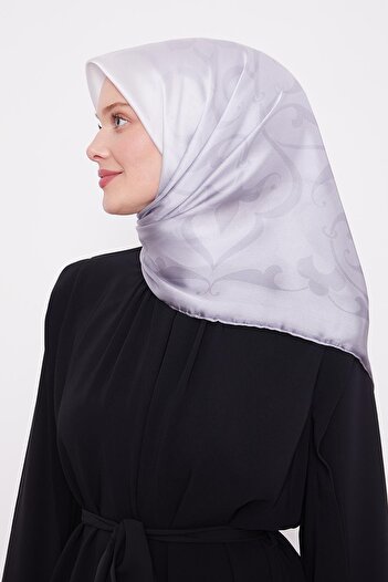 Levidor Grey Shadow Pattern Cool Scarf