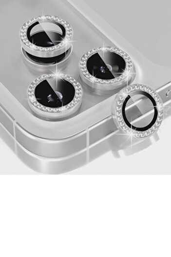WANNA PROTECT iPhone 17 Pro/ 17 Pro Max Compatible Stoned Aluminum Camera Protection Lens Protector Tempered Glass