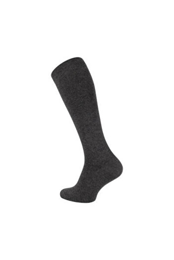 meristanbul Travel Socks, 39-42, 65% Cotton, Below the Knee, Dark Gray