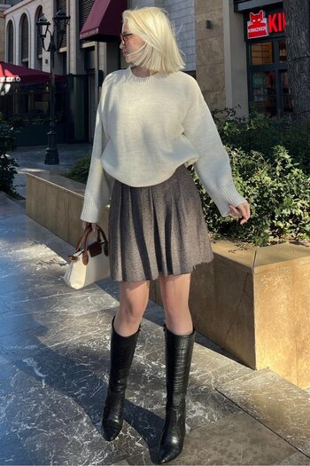 ikomteks Crew Neck Oversize Knitwear Sweater