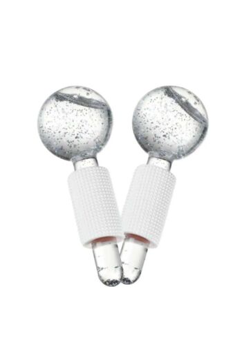 ThermoZen Set of 2 Beauty Globe globes, facial massage, relaxation, improved blood circulation, toning, white