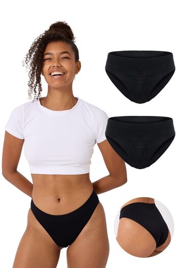 FOREVER MORE 2-Pack Women's Seamless Basic Slip Underwear