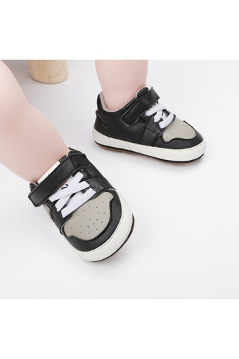 BebeNou Gray and Black Sneakers - Smart MD9812-2-sa2