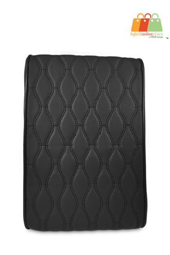 Generic Car Armrest Pad - Premium Quilted PU Leather Cushion - Memory Foam for Enhanced Comfort
