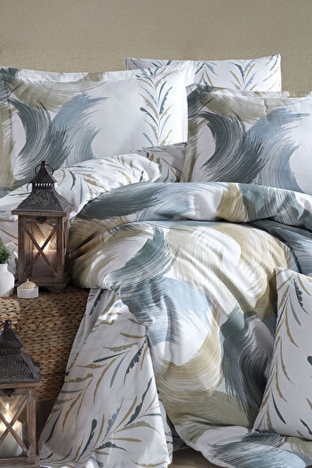 Clasy Estiva Green Single 100% Cotton Duvet Cover Set