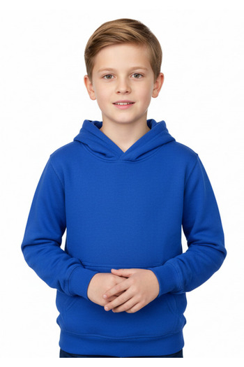 Generic MTA Sport Kids Hoodie, 5-16Y, Royal Blue Solid