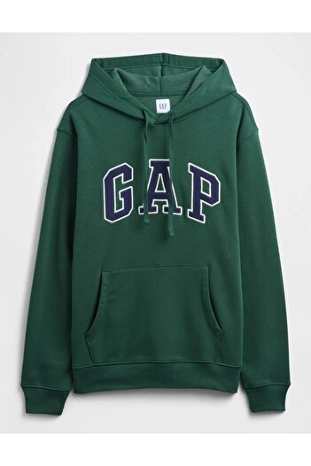 GAP Ανδρικό φούτερ με κουκούλα V-Heritage Logo SNL 674148 ΠΡΑΣΙΝΟ