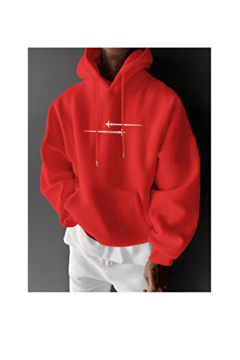 LAVİTTA Men's Minimalist Sword Pattern Hoodie