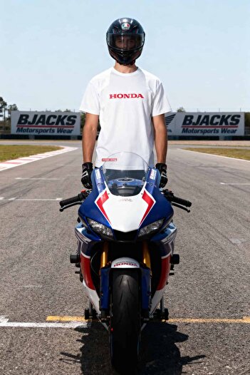 BJACKS Motorsports Wear Honda Printed Premium T-Shirt Special for Honda Enthusiasts