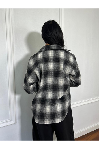 CC STORE KATHLEEN casual shirt, large check pattern, long sleeves