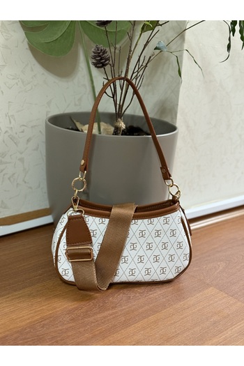 Bagnest Patterned Double Strap Women's Shoulder Bag